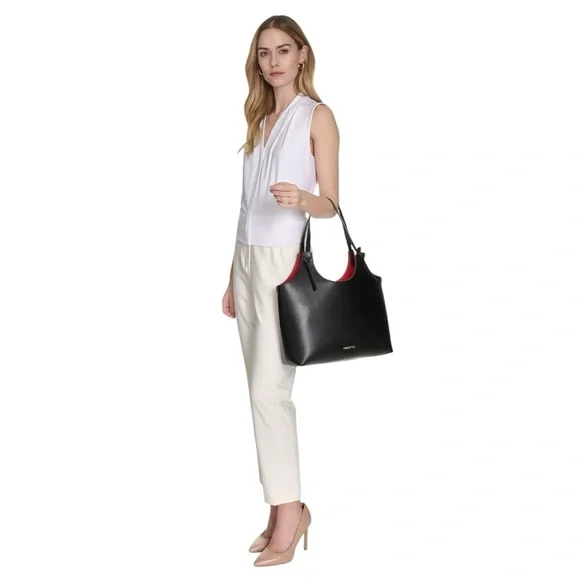 Halston Brooke Mini Tote Bag Beautiful Work Bag or all occasions Purse Brand New - Picture 9 of 15